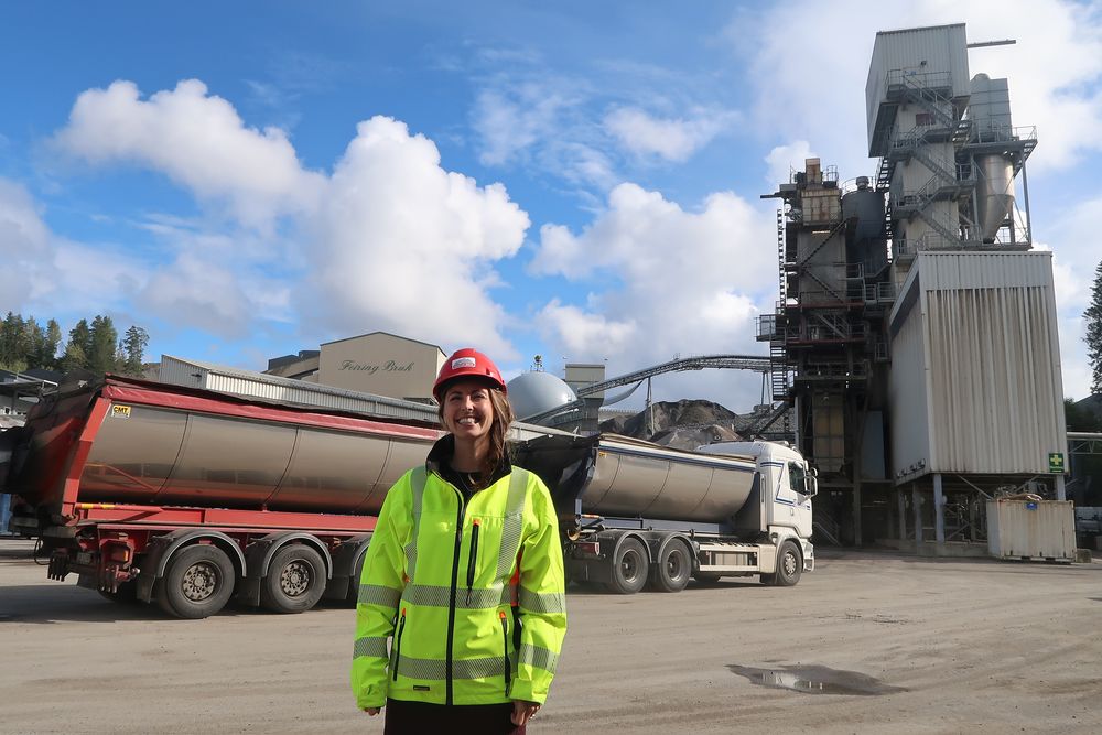 Vil teste ny norsk miljøteknologi: Siv. ing. Margrethe Ollendorff Lien, er medeier og ansvarlig for innovasjon og forretningsutvikling i Feiring Bruk. De ønsker å bygge et anlegg basert på Salcapes teknologi for å rense CO2 fra asfaltproduksjonen.