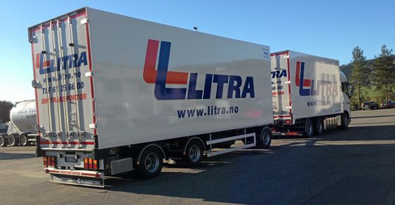 Litra AS har i dag 268 lastebiler og 251 hengere i tillegg til innleide kjøretøy.