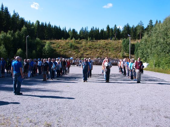 OPPSTILLING: 130 deltakere var med på Seniorkonferansen på Politihøgskolens anlegg på Sæter gård i Kongsvinger.
