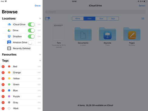 Den nye filutforskeren kombinerer mange skytjenester, og Apples eget app- og skyunivers. Helt som en vanlig utforsker blir det ikke, men det forenkler filbehandlingen likevel.