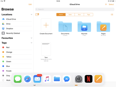 iPad-dokken har nå mye mer til felles med den du finner i MacOS.