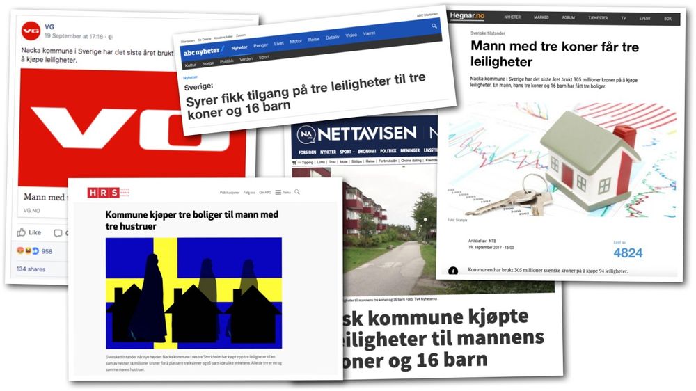 Noen av de publiserte sakene.