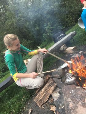 GRILLKOS: Ingen søndagstur uten et skikkelig bål, eller hva?