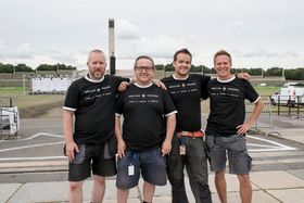 «GUTTA KRUTT»: Kenneth Hurlen (f.v.), Andreas Helle, Kim Erik de Sousa og Lars Nøkleby satset alt i mesterskapet!