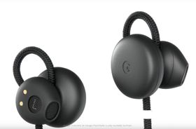 Google Pixel Buds har en ganske unik utforming, og går ikke inn i øregangen.