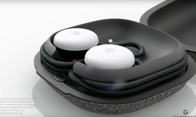 Ladeetuiet gir øreproppene betydelig mer batteritid.