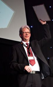 BT-journalist Tron Strand er leder for Stortingets presselosje. Her fra SKUP-konferansen i 2012.