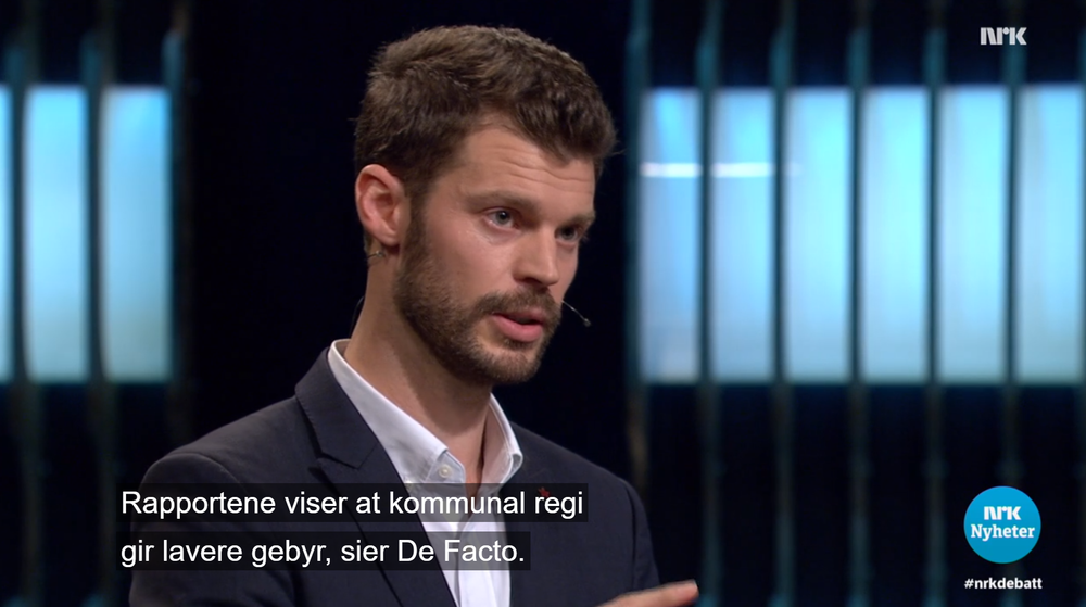 Partileder Bjørnar Moxnes under NRKs Debatten tok torsdag 21. september.