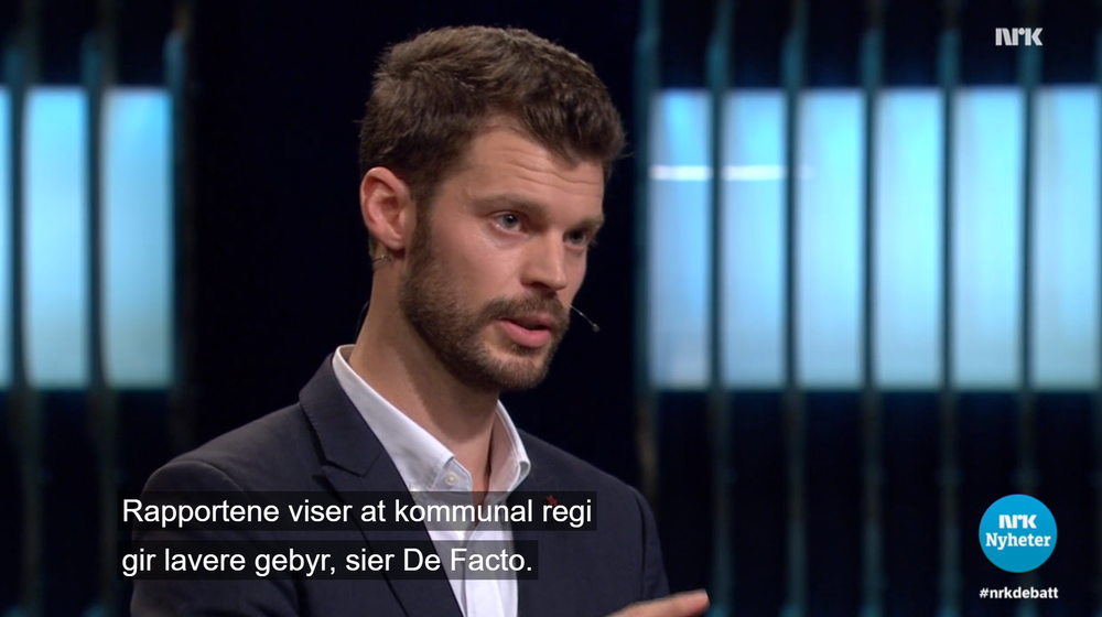 Partileder Bjørnar Moxnes under NRKs Debatten tok torsdag 21. september.