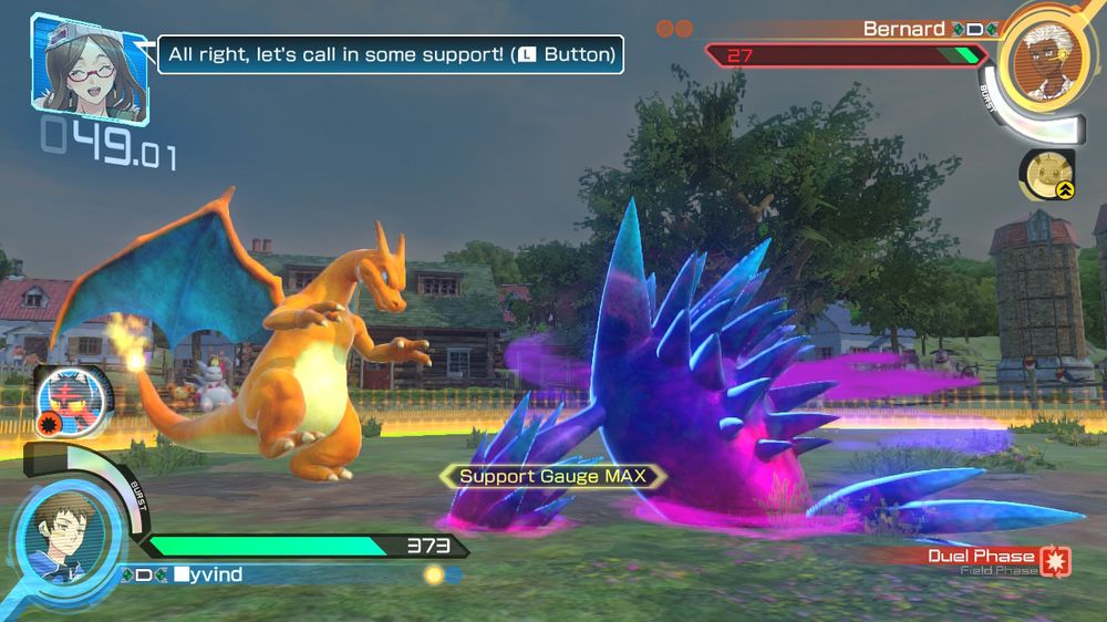 Charizard får gjennomgå her.