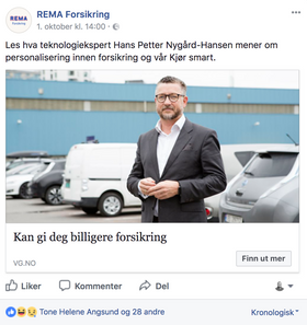 ...som Rema også deler på egen Facebook-side...
