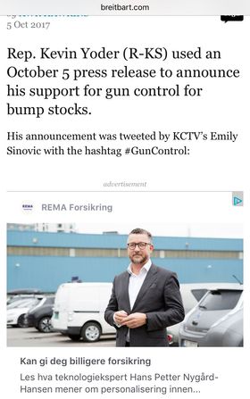...og som deretter blir en annonse på Breitbart.com.