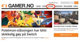Her kommer du deg inn på Uten sport-seksjonen.
