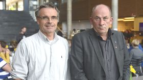 KUN FOR DEIRA AUGE: Rådmann Jostein Aanestad og ordførar Jarle Aarvoll.