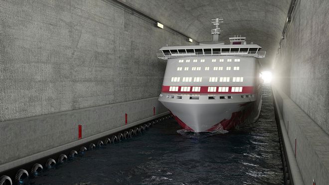 Stad skipstunnel.