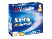 Verbatim BD-R 2x 25GB Single Layer RW 5 stk.