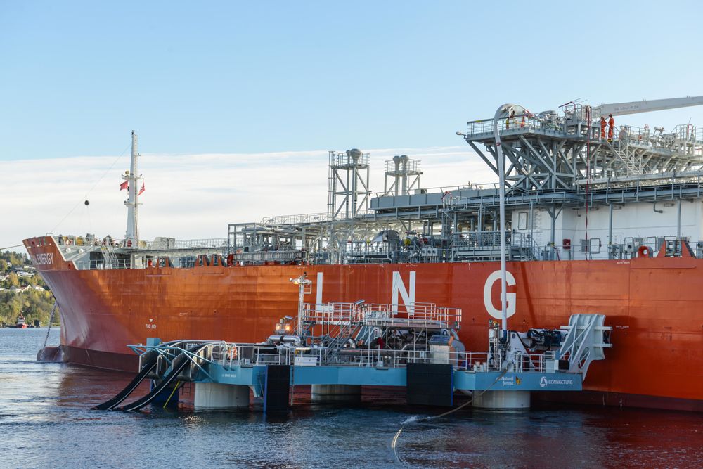 Connect LNG tror markedsmulighetene er store for sin UTS (Universial Transfer System). UTS-en kan erstatte bygging av kostbare og tidkrevende LNG-terminaler. Byggetiden for den 21 x 21 meter store enheten på 200 tonn var 6 måneder. For å simulere overføring fra store skip, ble den øverste manifolden på skipet benyttet.