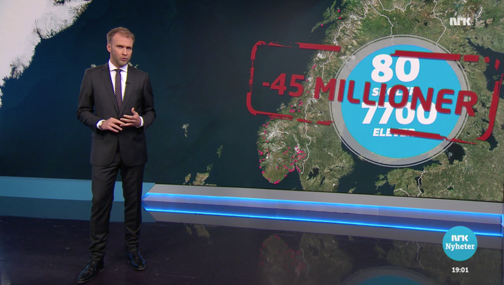 Fra Dagsrevyens innslag om folkehøgskoler / kollasj.