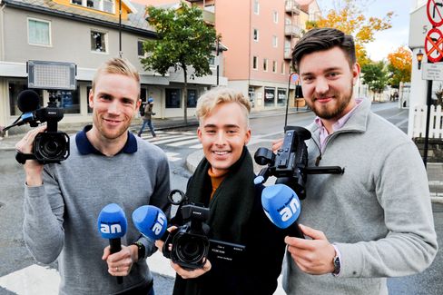 Kjetil Rakkenes Anda, Christian Andre Unosen og Fredrik Stenbro utgjør ANs strømmeteam.
