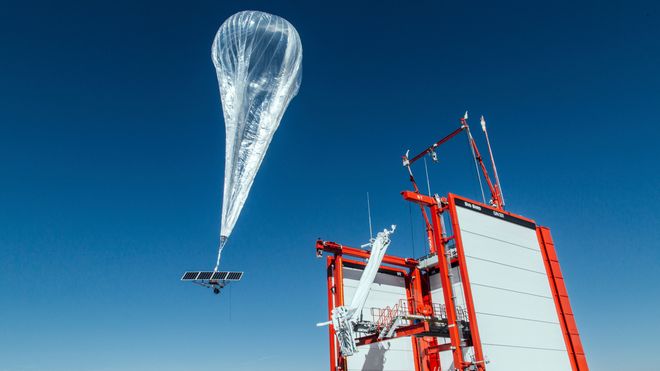 En av ballongene i Googles Project Loon.