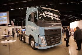 Volvo Trucks har Norgespremiere på sin gass-lastebil på Gardermoen.