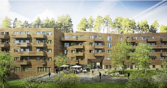 NÅR DET STÅR FERDIG: Slik blir de nye omsorgsboligene når de står ferdig.