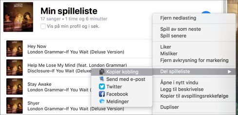 Slik henter du spillelister til Soundiiz fra Apple Music.