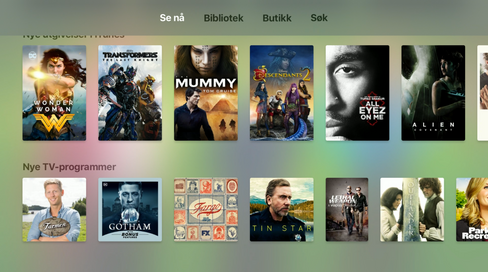TV-appen til Apple er ryddig og enkel å forstå seg på.