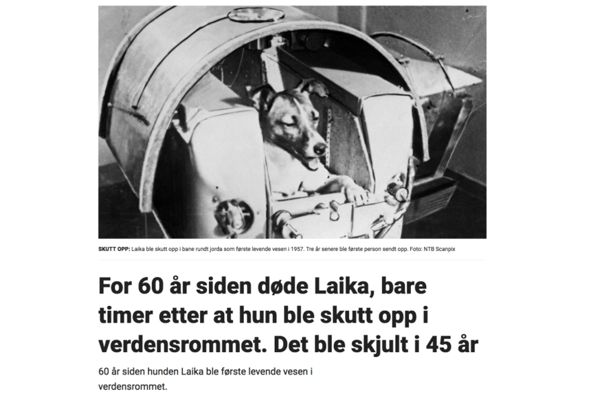 Faksimile fra Dagbladet.