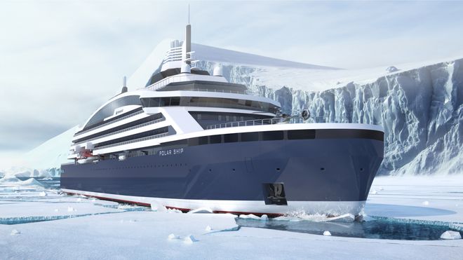Gass-hybride polarcruise: Bygger isbryter til 2,7 milliarder