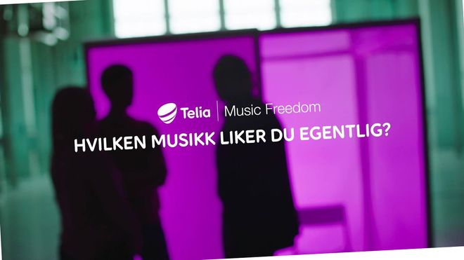 Faksimile av reklame for Telia Music Freedom