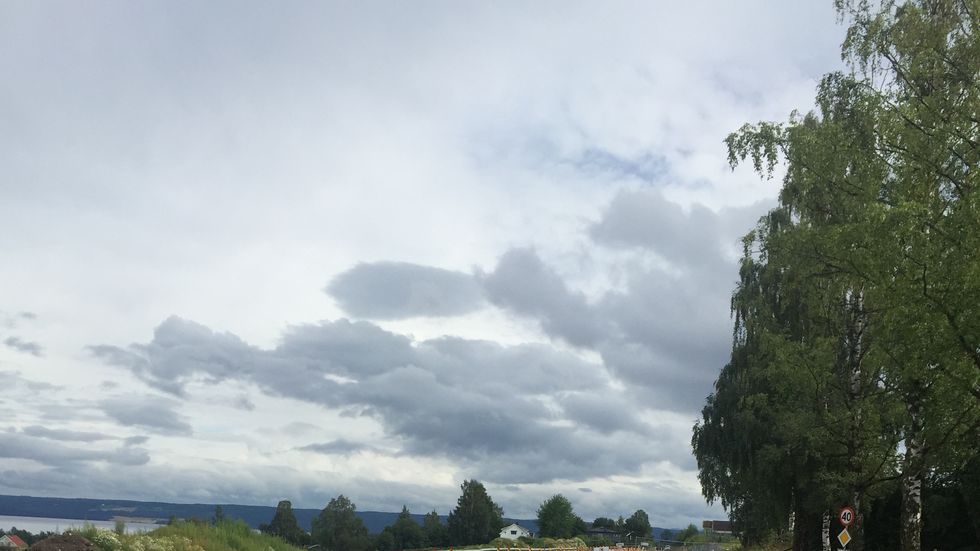 Anleggsområdet ved Totenviken skole.