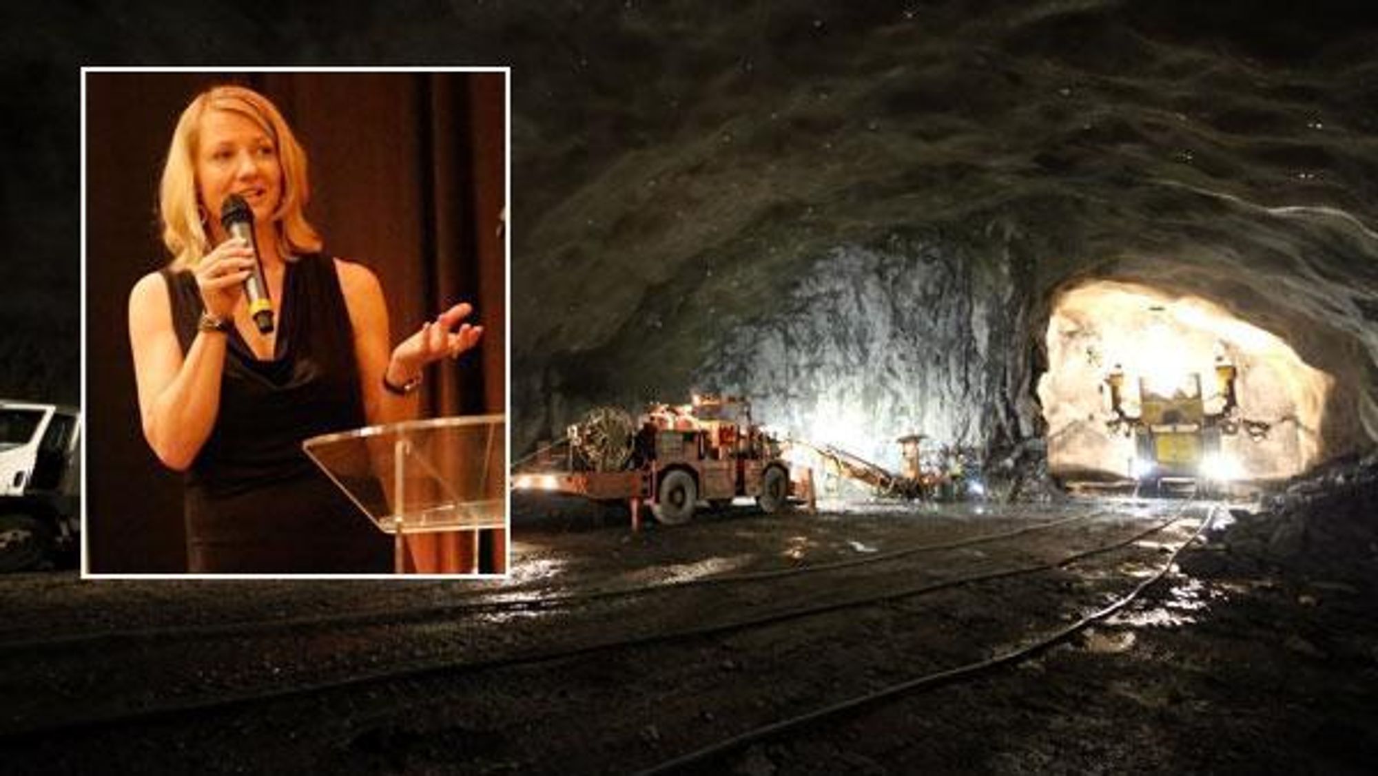 BEKYMRET: Heidi Berg liker ikke utviklingen i anleggsbransjen. Her er NFF-formannen fra World Tunnel Congress i Brasil tidligere i år.