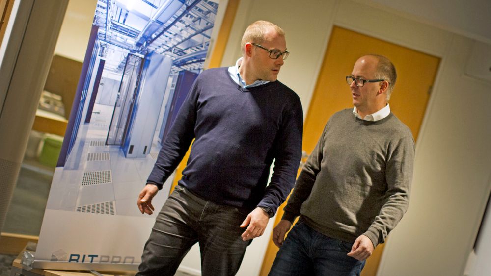 Bitpro foretar sitt første oppkjøp og varsler en videre offensiv vekst. Fra v. daglig leder Frode Vigebo Andresen og Trond Bjorvand, selskapets største aksjonær.