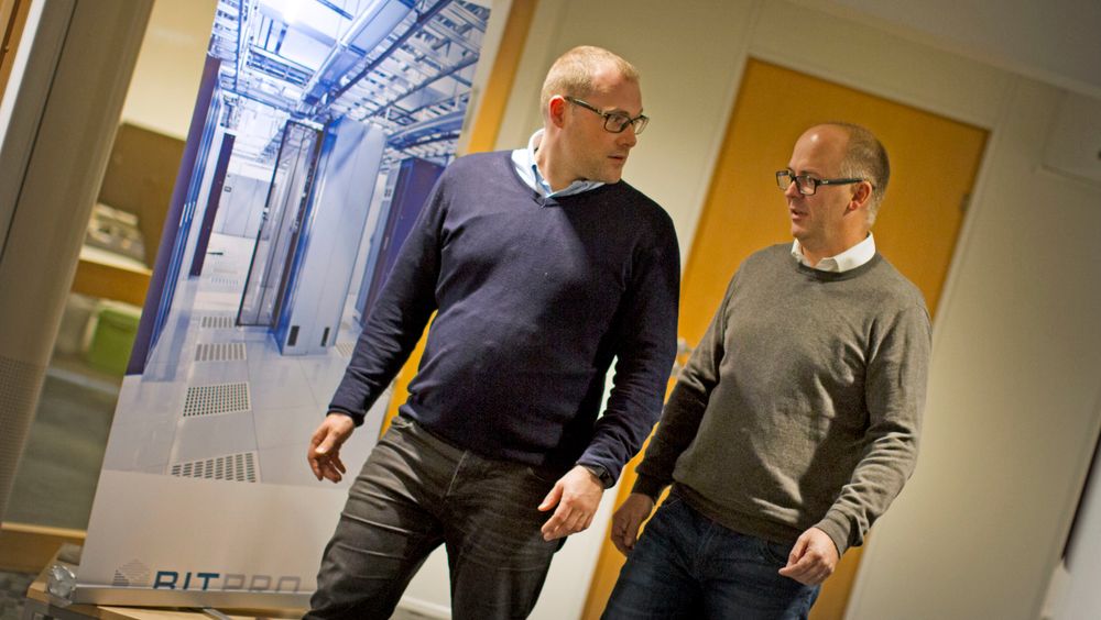 Bitpro foretar sitt første oppkjøp og varsler en videre offensiv vekst. Fra v. daglig leder Frode Vigebo Andresen og Trond Bjorvand, selskapets største aksjonær.