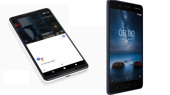 Google Pixel 2 og Nokia 8 er utfordrere i smartmobilmarkedet.