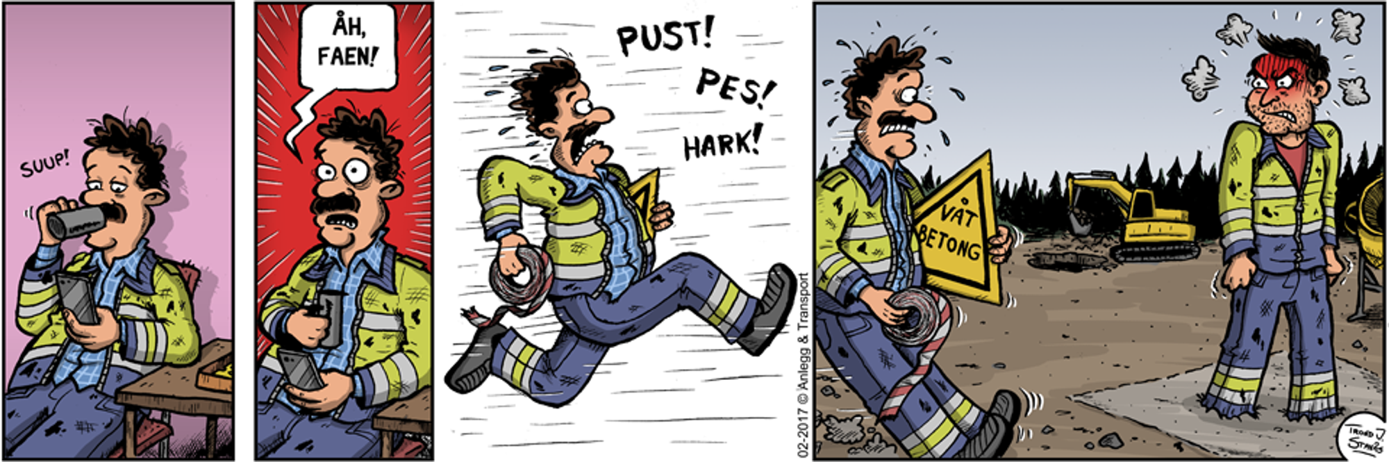 Anleggsplassen, 16. februar 2018