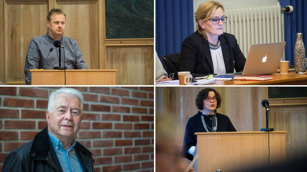 FÅR STØTTE: Dei fire kommunestyrerepresentantane gjorde ikkje noko gale i det famøse kommunestyremøtet 15. februar, konkluderer Brækhus Advokatfirma.