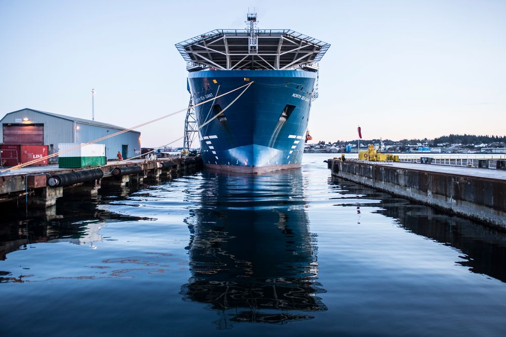 North Sea Giant ble bygget om på Aibel-verftet i Haugesund.