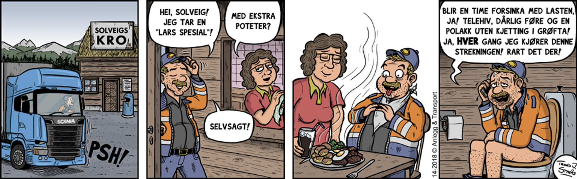 Anleggsplassen, 23. mars 2018