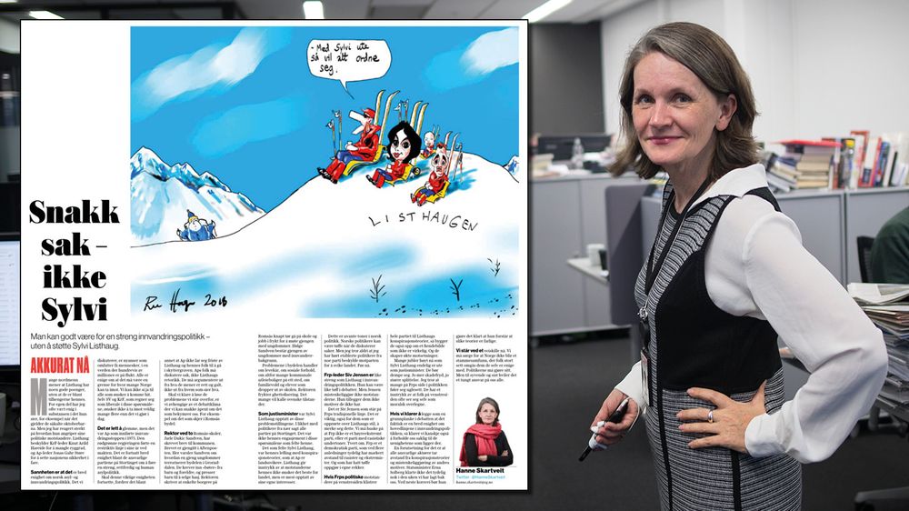 VGs politiske redaktør Hanne Skartveit med lørdagens kommentar innfelt.