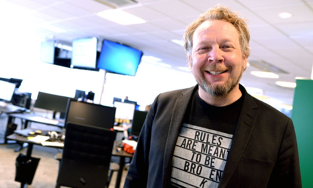 Espen Sandli har god grunn til å smile på Drammens Tidendes vegne.