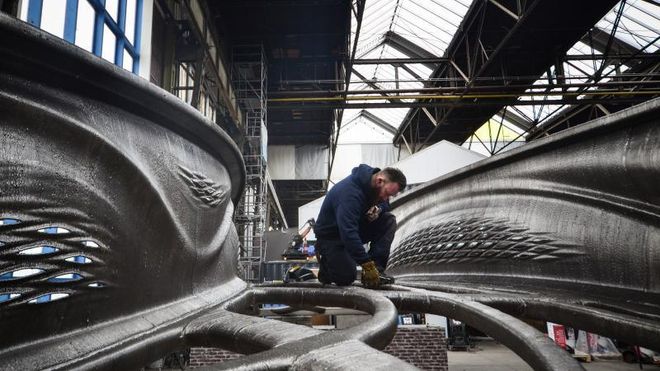 3D-printet en hel bru i stål