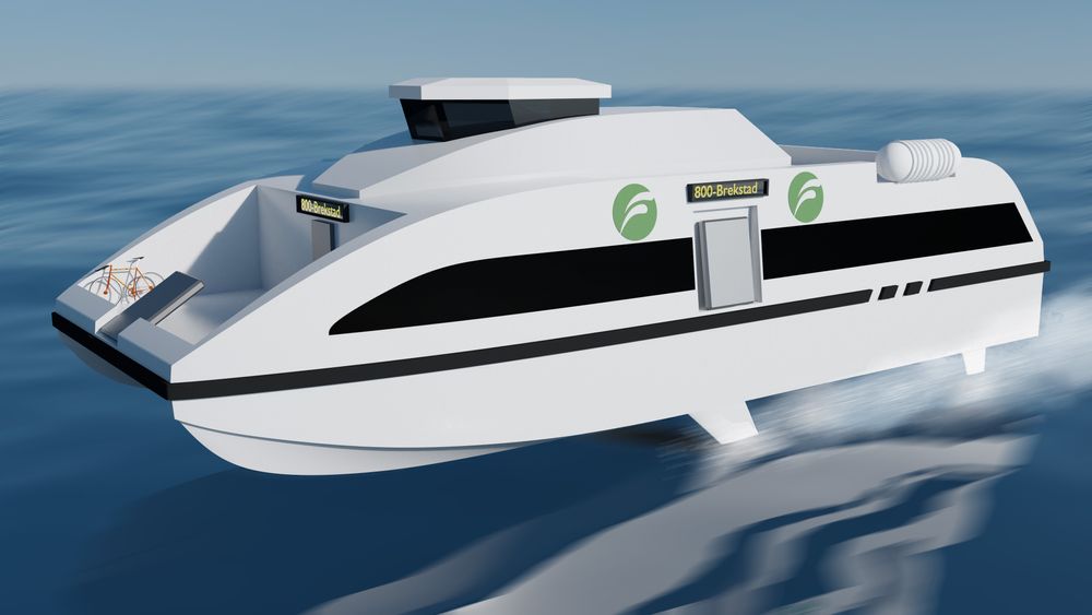 Trondheim-Brekstad i over 30 knop uten utslipp? Fem konsortier konkurrerer om å klare det. en av dem er Flyign Foil og NTNU.