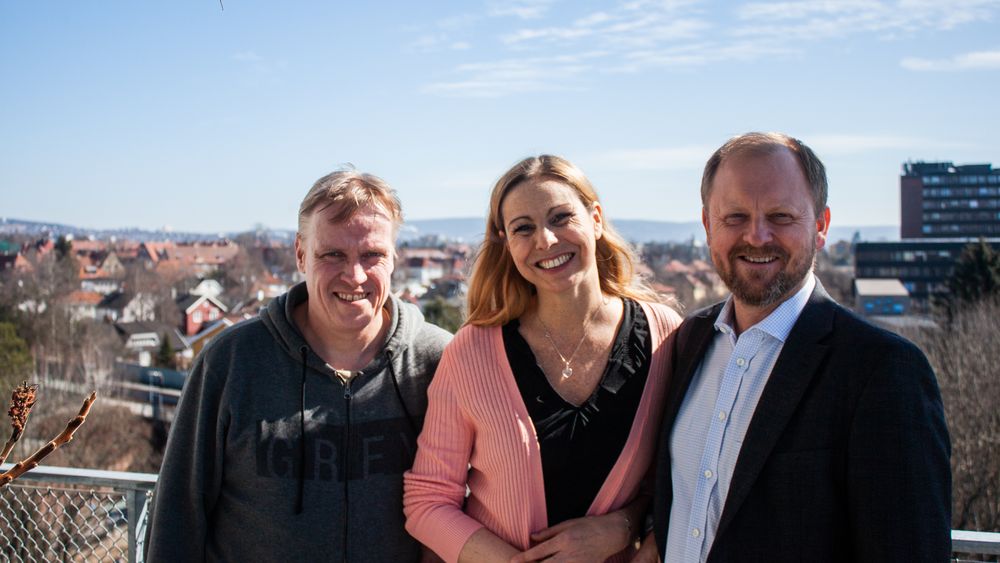 Steinar Haugen, Heidi Frost Eriksen og Gunnar Rye Bergersen i Technebies.