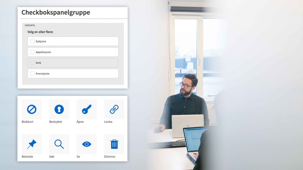 NAV har laget et komponentbibliotek for utviklere, og en samling Sketch-komponenter for designere.