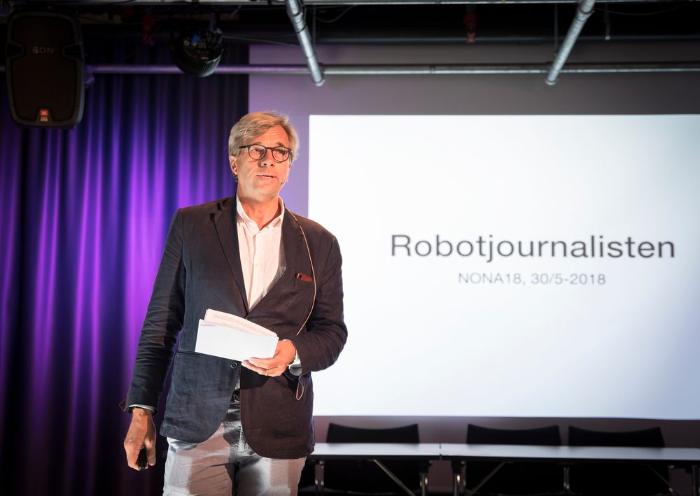 Utviklingsdirektør Geir Terje Ruud i NTB under NONA-konferansen 2018.