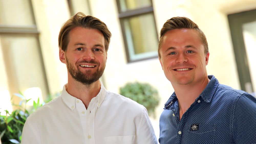 Kristian Rasmussen (til venstre) og Gerwin Quak i Digis AS.