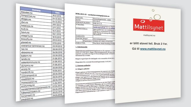 Dette mener kaprerne de skulle bruke «Finndot.no», «Statoils.no» og «Norsketter­retnings­tjeneste.no» til