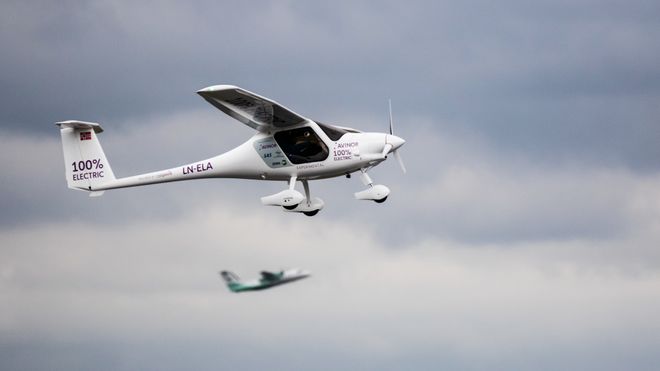 Gjennomførte Norges første elektriske flygning
